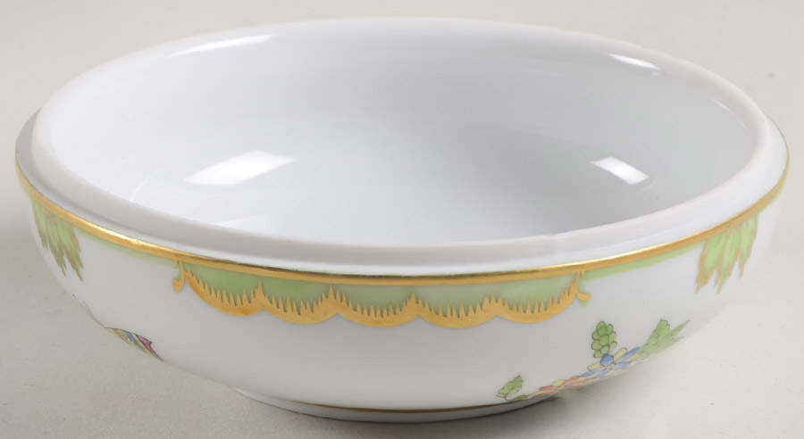 Queen Victoria (Green Border) Bon Bon No Lid by Herend-1