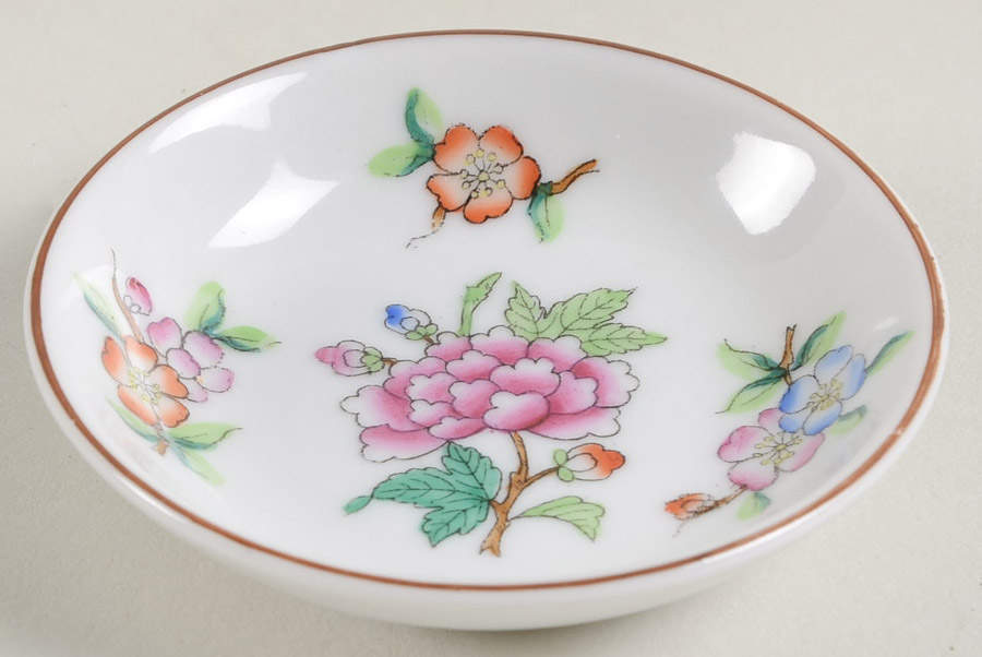 Queen Victoria (Green Border) Butter Pat by Herend-1