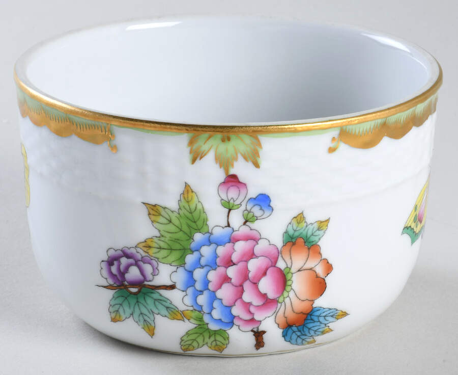 Queen Victoria (Green Border) Sugar Bowl No Lid by Herend-1