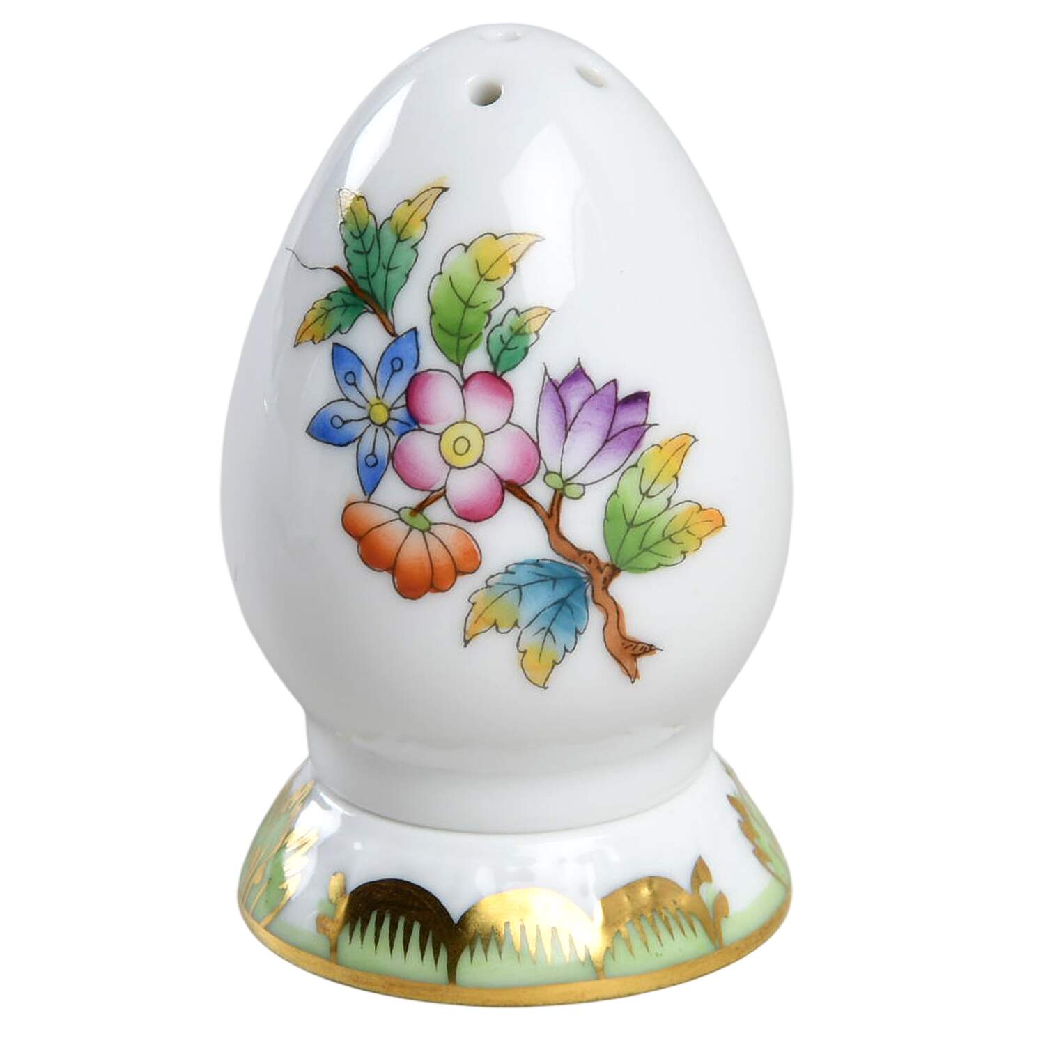 Queen Victoria (Green Border) Pepper Shaker by Herend-1