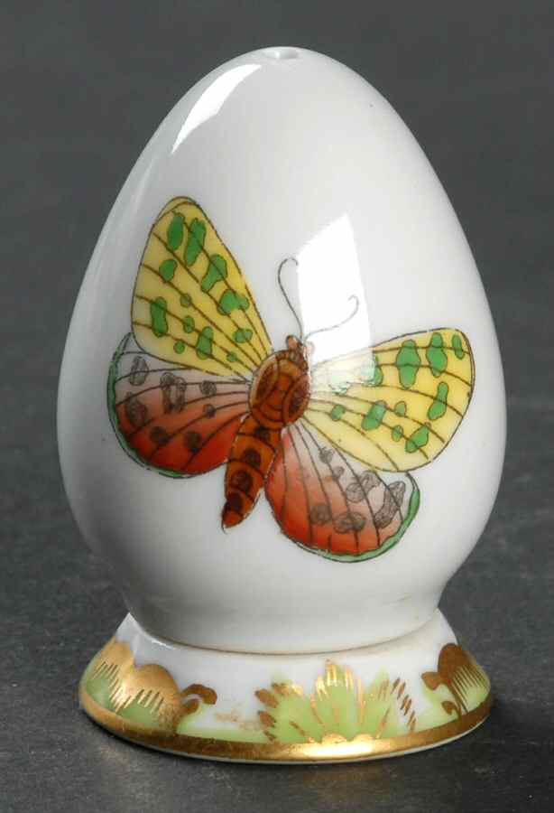 Queen Victoria (Green Border) Pepper Shaker & Ceramic Stopper by Herend-1