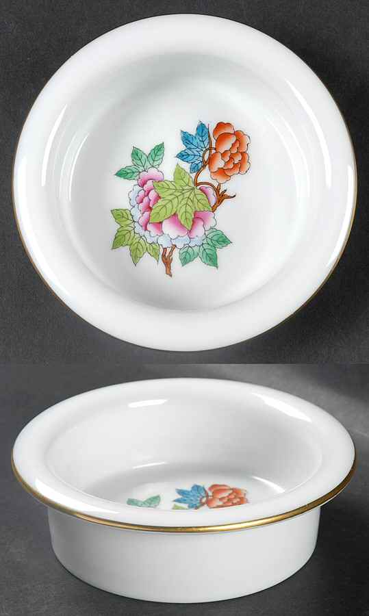 Queen Victoria (Green Border) Center Piece for 7 Pc Hors D'Ouevre Set by Herend-1