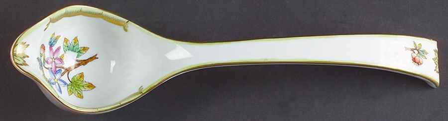 Queen Victoria (Green Border) Tureen Ladle by Herend-1