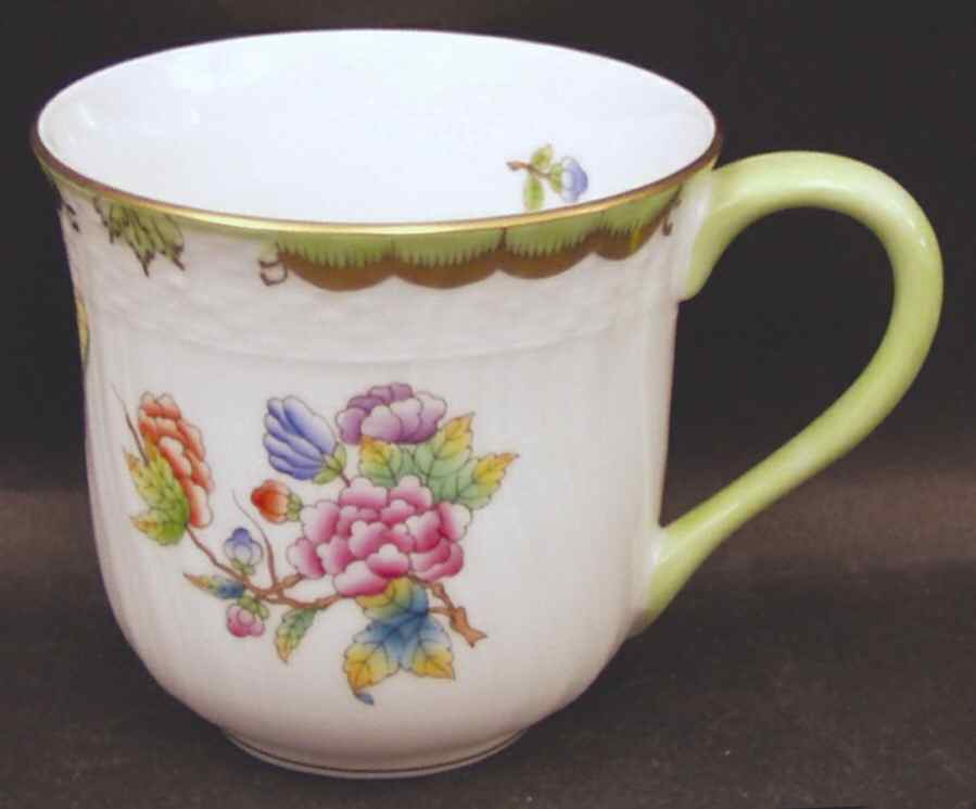Queen Victoria (Green Border) Mug by Herend-1