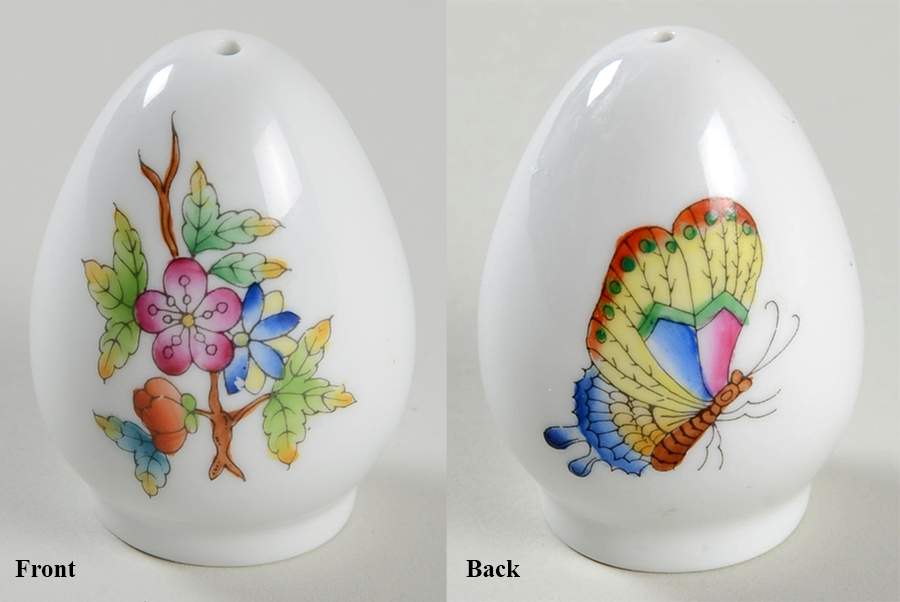 Queen Victoria (Green Border) Pepper Shaker No Ceramic Stopper by Herend-1
