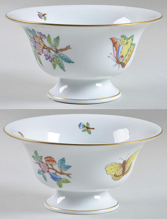 Queen Victoria Older (VA) 5" Round Flower Bowl by Herend-1
