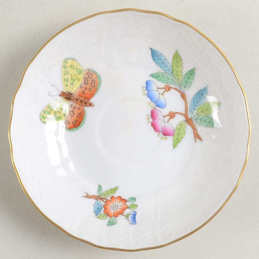 Queen Victoria Older (VA) Saucer for Flat Demitasse Cup by Herend-1