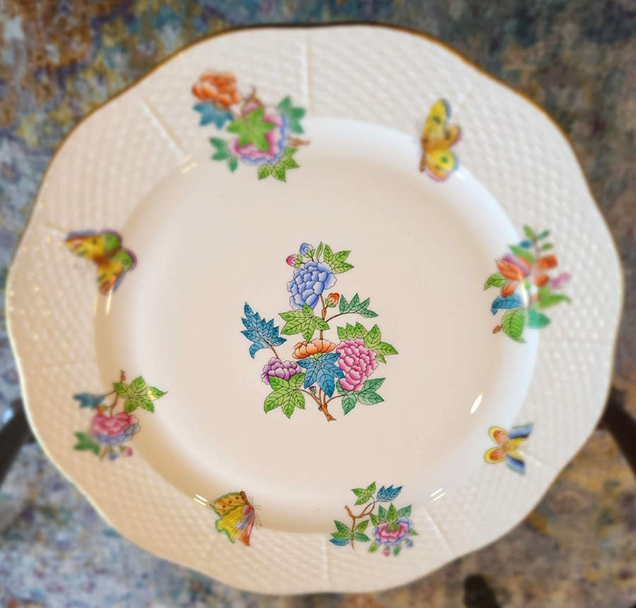 Queen Victoria Older (VA) Cake Plate by Herend-1