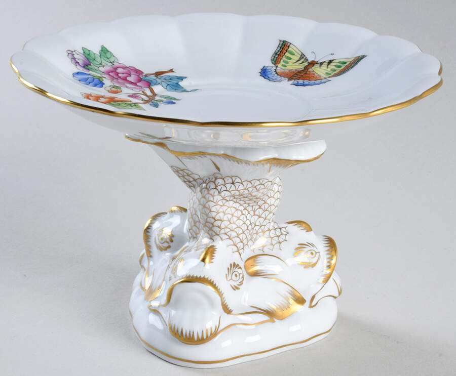 Queen Victoria Older (VA) Round Compote (Height X Width) by Herend-1
