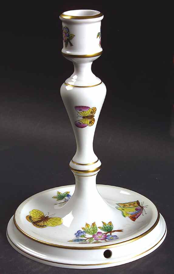 Queen Victoria Older (VA) 7" Candlestick by Herend-1
