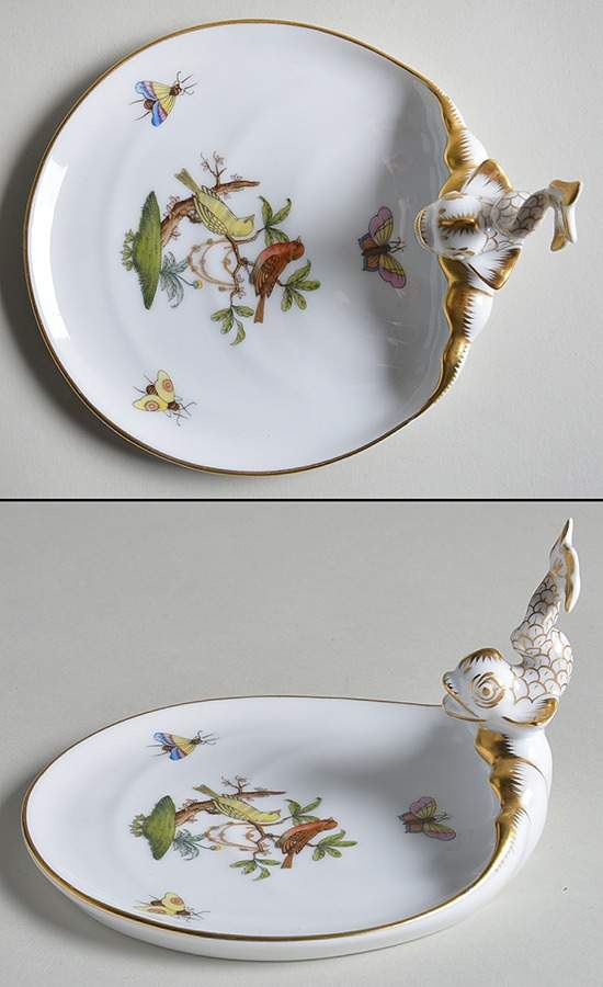 Rothschild Bird (RO) Soap Dish by Herend-1
