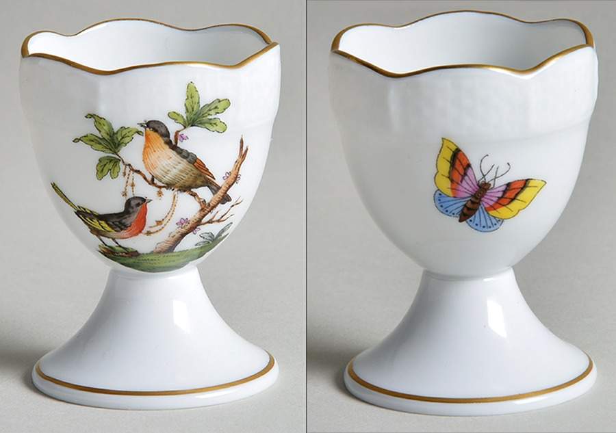 Rothschild Bird (RO) Single Egg Cup by Herend-1