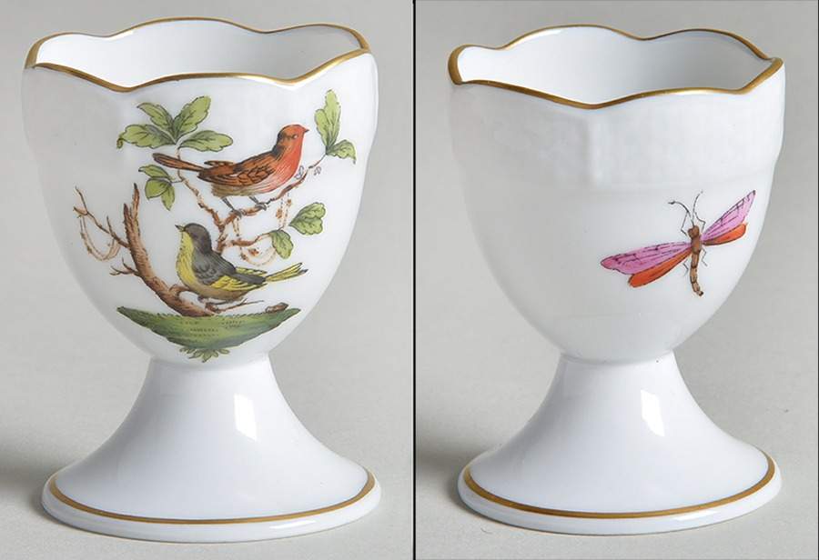 Rothschild Bird (RO) Single Egg Cup by Herend-1
