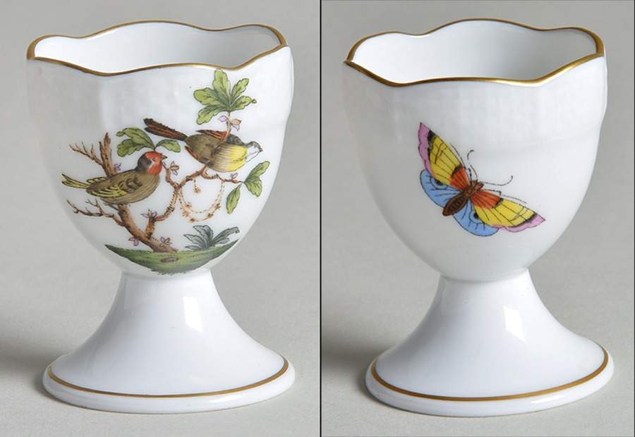 Rothschild Bird (RO) Single Egg Cup by Herend-1