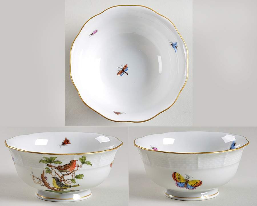 Rothschild Bird (RO) Open Sugar Bowl by Herend-1