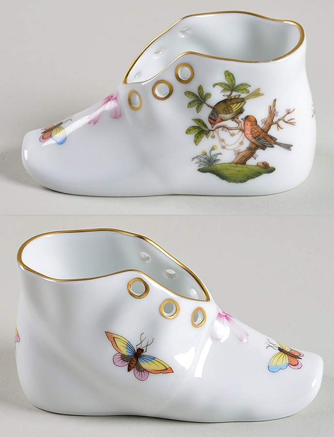 Rothschild Bird (RO) Baby Shoe by Herend-1