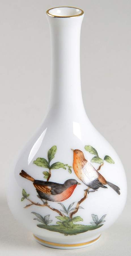 Rothschild Bird (RO) 3" Mini Bud Vase by Herend-1