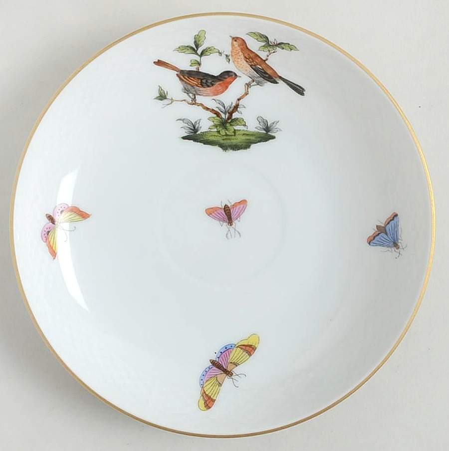 Rothschild Bird (RO) Saucer for Bouillon Soup by Herend-1
