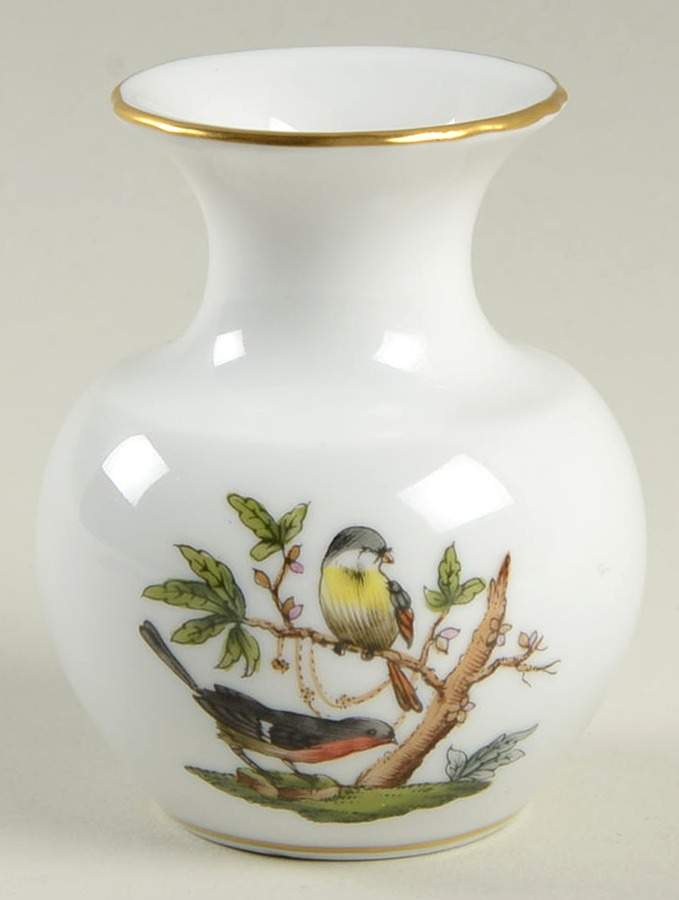 Rothschild Bird (RO) 2" Mini Bud Vase by Herend-1