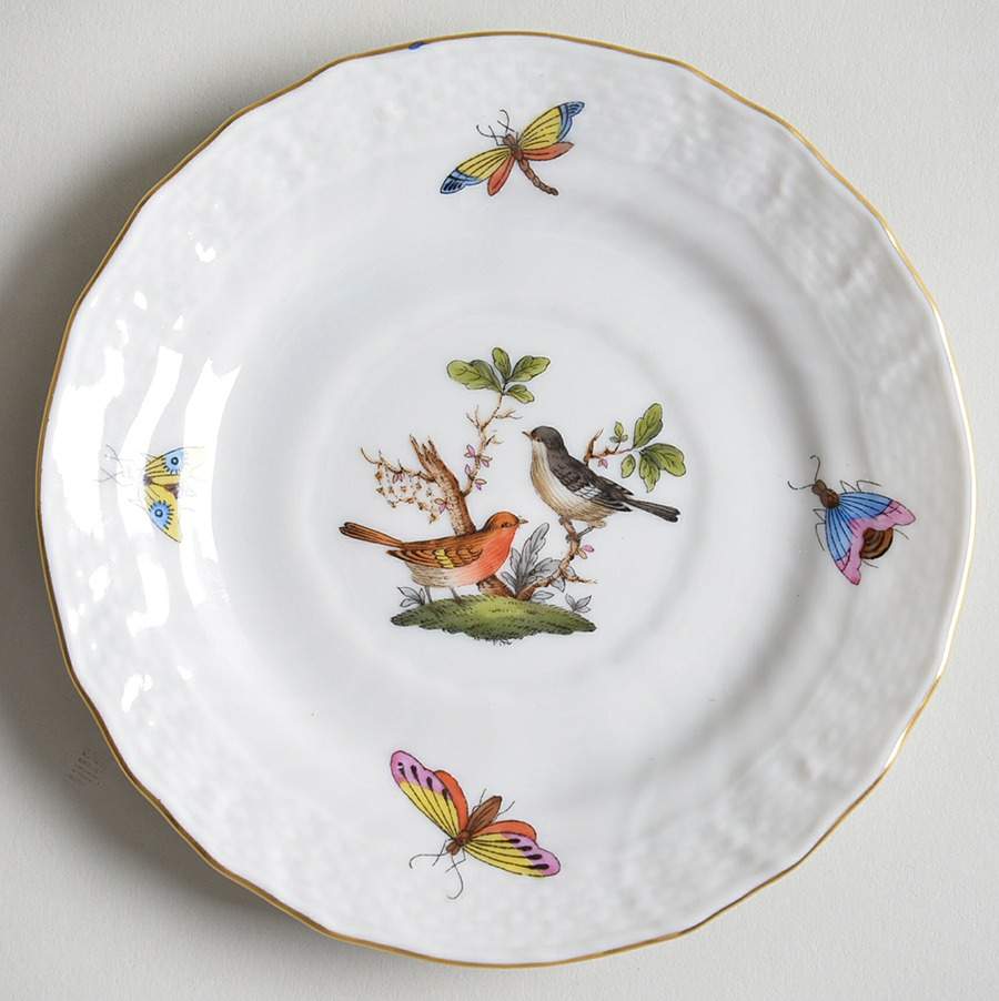 Rothschild Bird (RO) Small Bread & Butter Plate by Herend-1