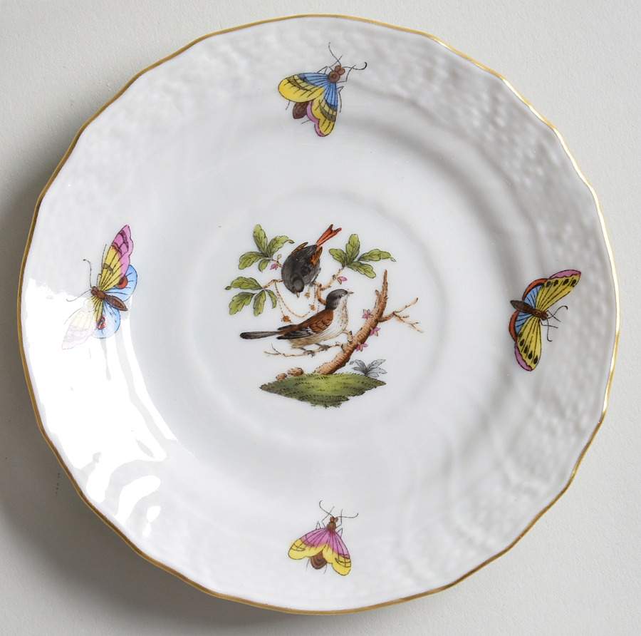 Rothschild Bird (RO) Small Bread & Butter Plate by Herend-1
