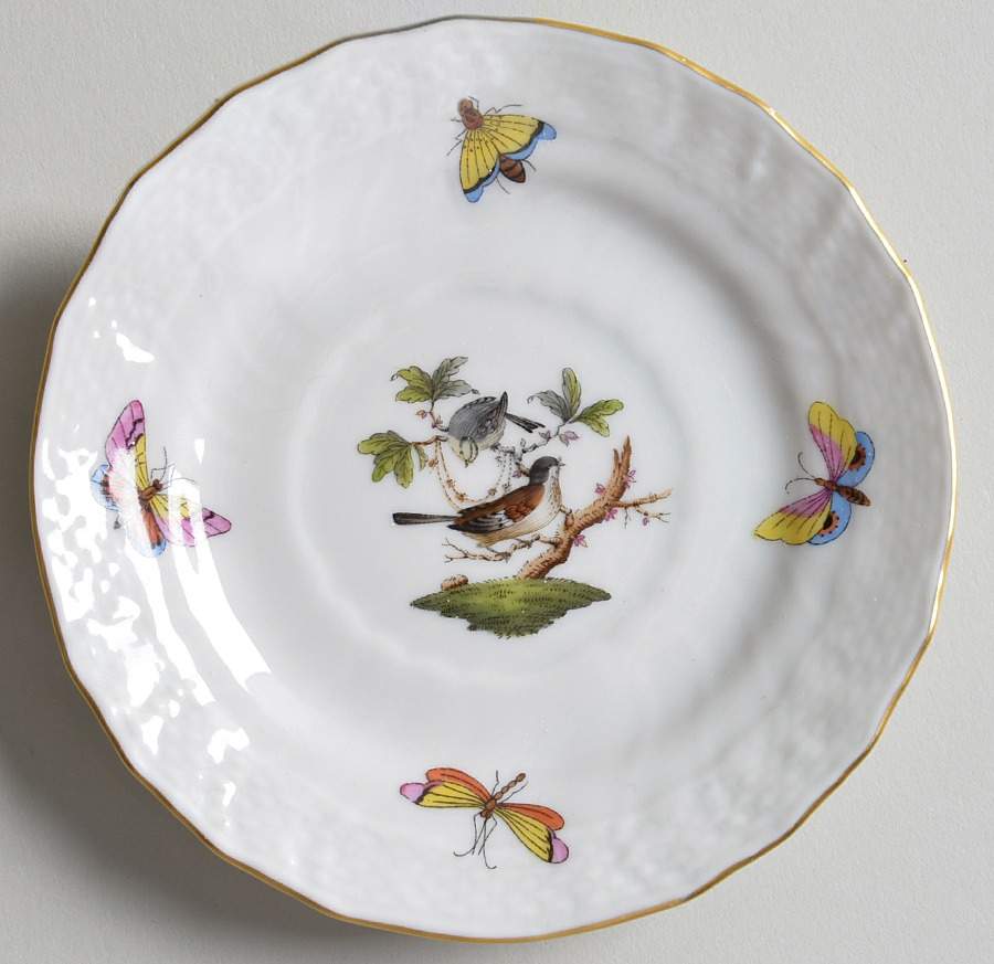 Rothschild Bird (RO) Small Bread & Butter Plate by Herend-1