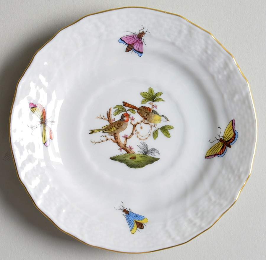 Rothschild Bird (RO) Small Bread & Butter Plate by Herend-1