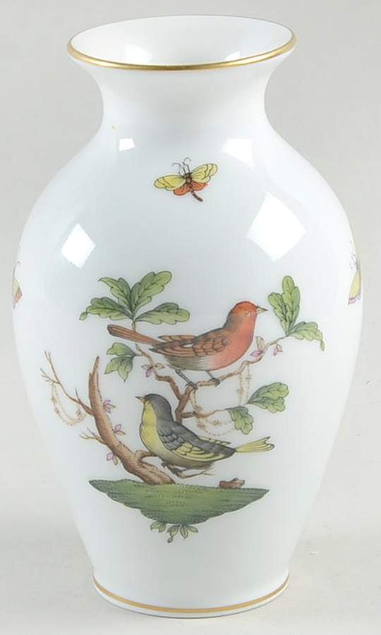 Rothschild Bird (RO) 5" Vase by Herend-1