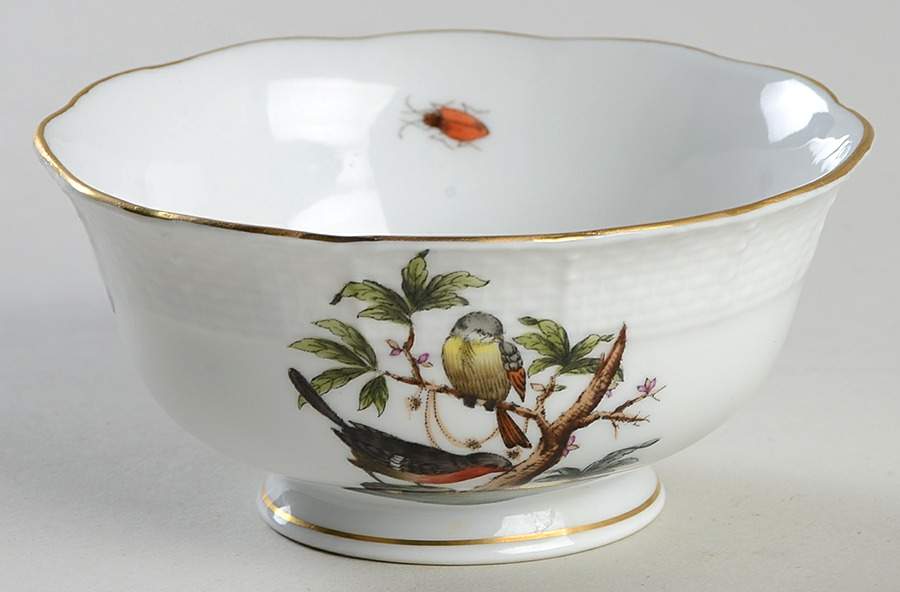 Rothschild Bird (RO) Open Sugar Bowl by Herend-1