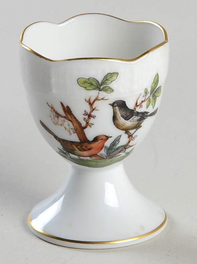 Rothschild Bird (RO) Single Egg Cup by Herend-1