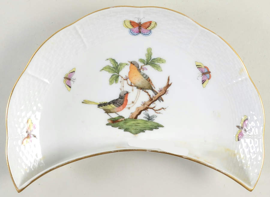 Rothschild Bird (RO) Crescent Salad Plate by Herend-1