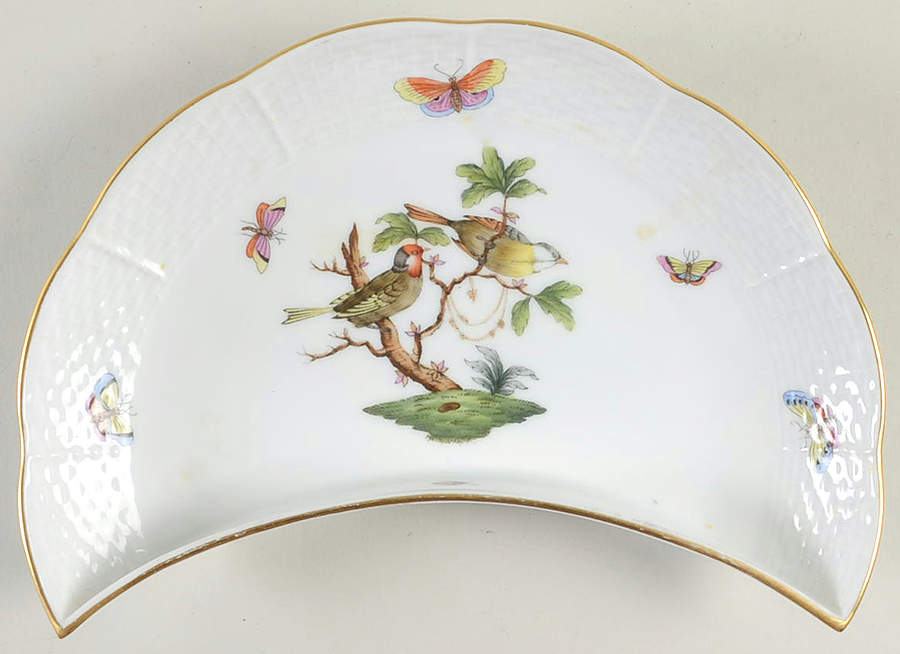 Rothschild Bird (RO) Crescent Salad Plate by Herend-1