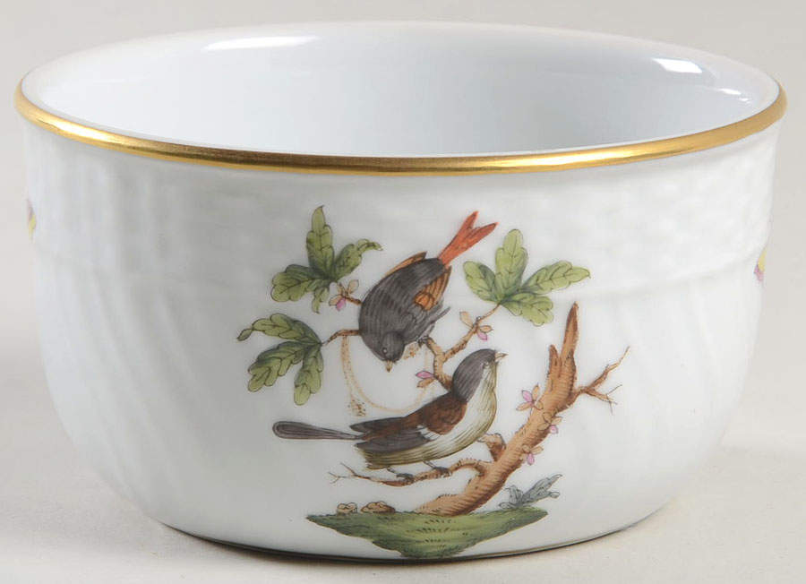 Rothschild Bird (RO) Sugar Bowl No Lid by Herend-1