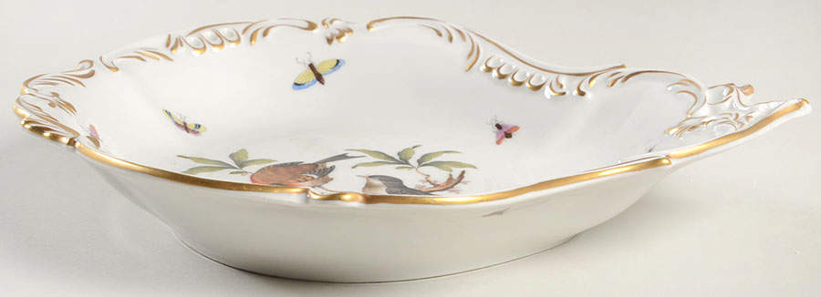 Rothschild Bird (RO) Rococo/Wave Dish by Herend-1