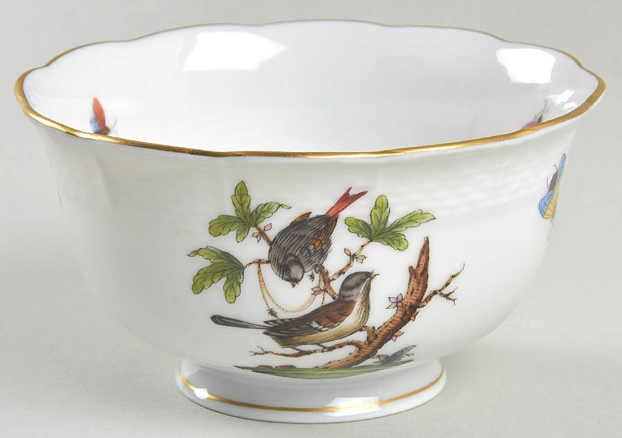 Rothschild Bird (RO) Open Sugar Bowl by Herend-1