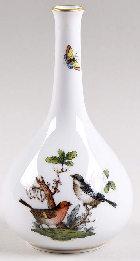 Rothschild Bird (RO) 5" Bud Vase by Herend-1
