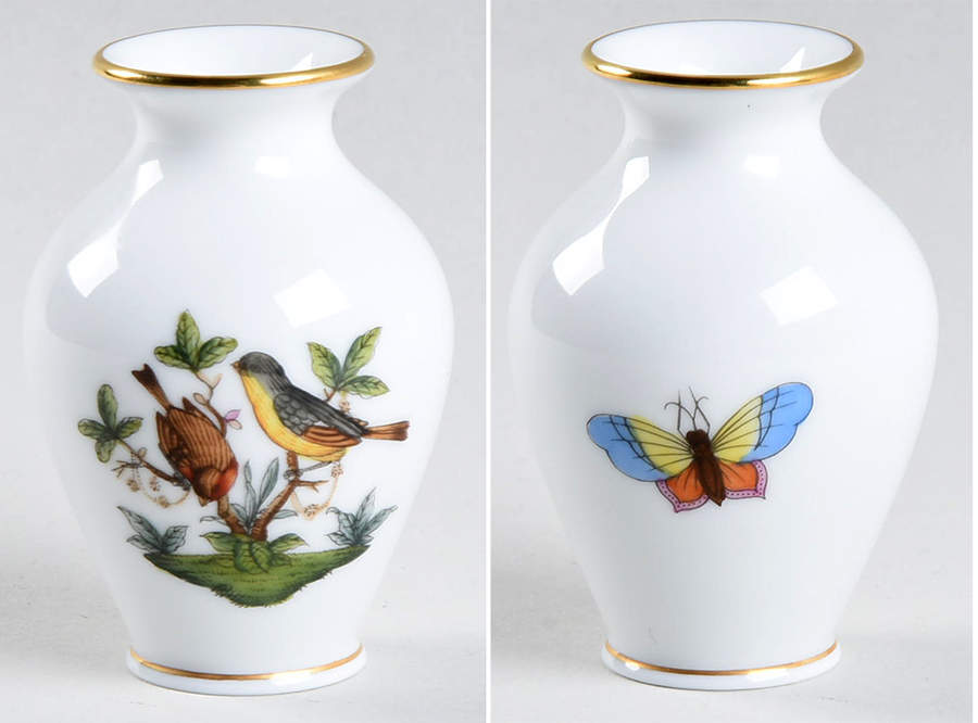 Rothschild Bird (RO) 2" Bud Vase by Herend-1