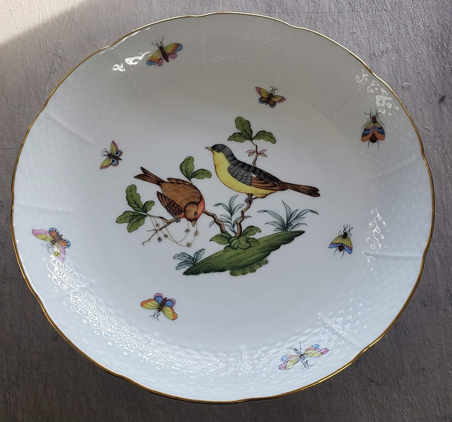 Rothschild Bird (RO) 9" Individual Pasta Bowl by Herend-1