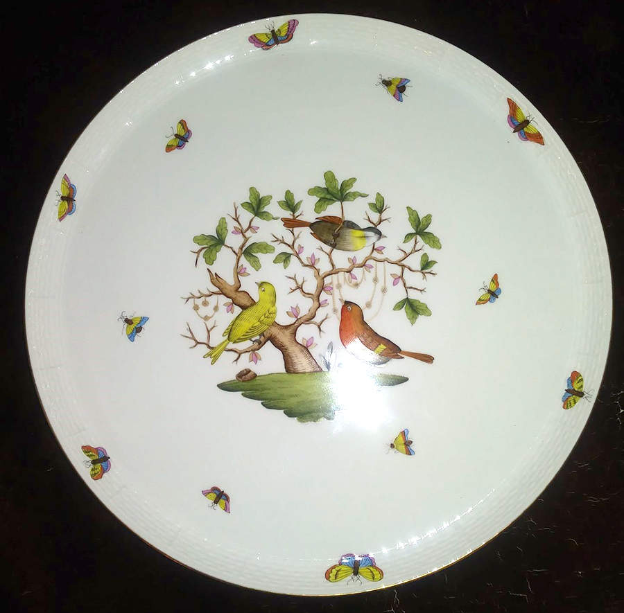 Rothschild Bird (RO) 12" Round Torte Plate by Herend-1