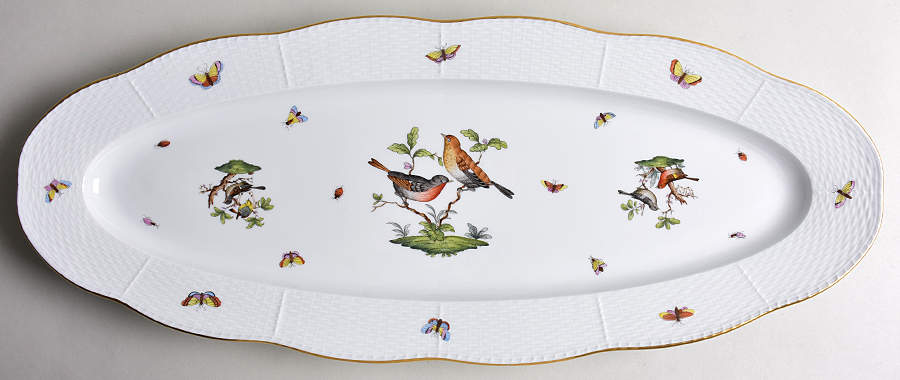 Rothschild Bird (RO) 24" Fish Platter by Herend-1