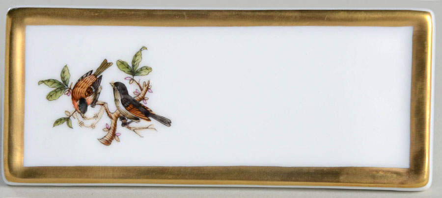 Rothschild Bird (RO) Small Placard/Place Card Holder by Herend-1