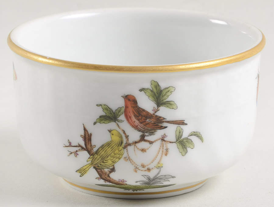 Rothschild Bird (RO) Mini Sugar Bowl No Lid by Herend-1