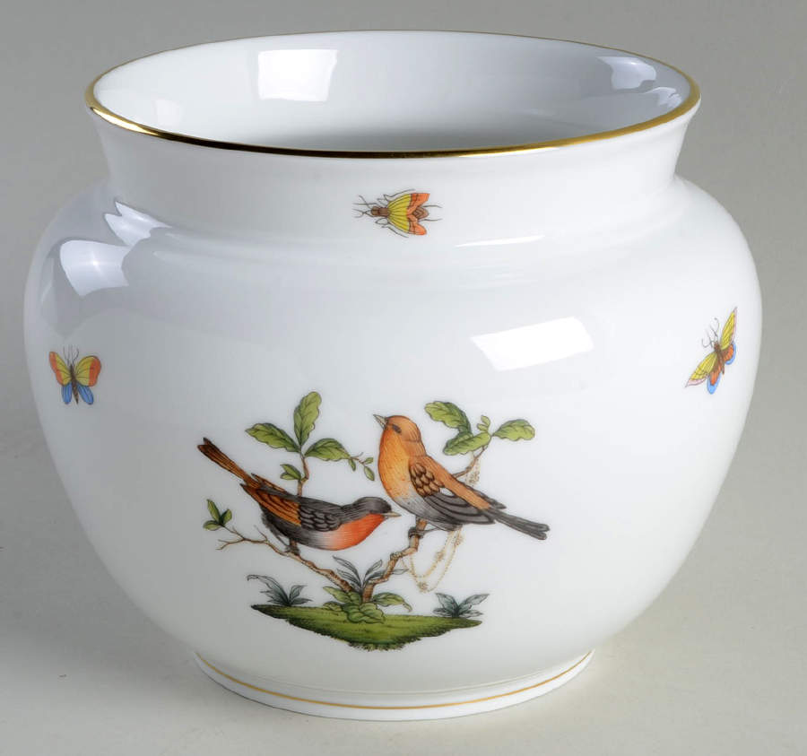 Rothschild Bird (RO) 5" Cachepot by Herend-1