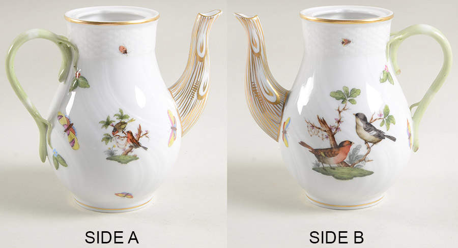 Rothschild Bird (RO) Small Coffee Pot No Lid by Herend-1