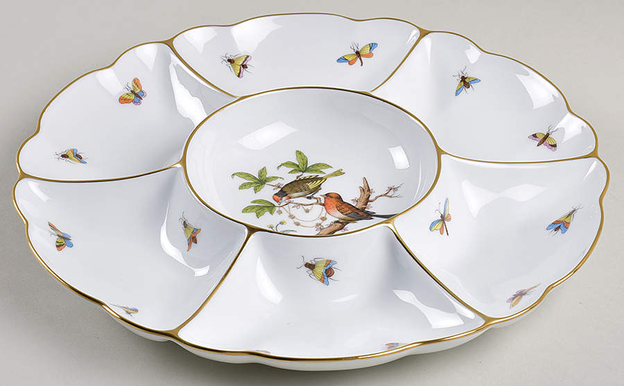 Rothschild Bird (RO) 7 Section Appetizer by Herend-1