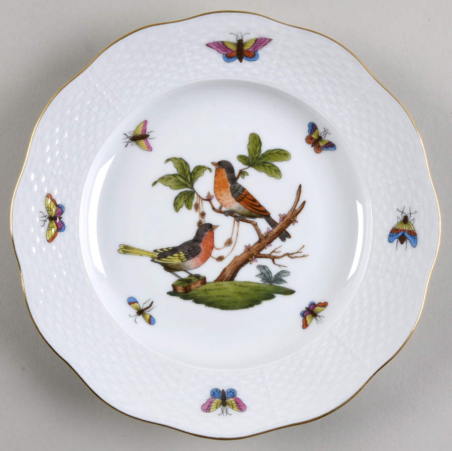Rothschild Bird (RO) Dessert/Pie Plate by Herend-1