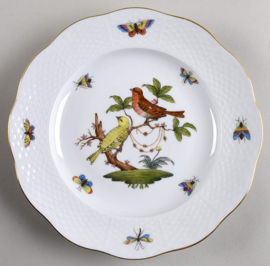 Rothschild Bird (RO) Dessert/Pie Plate by Herend-1