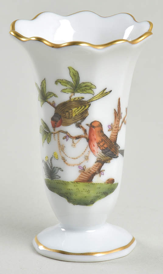 Rothschild Bird (RO) 2" Mini Bud Vase by Herend-1