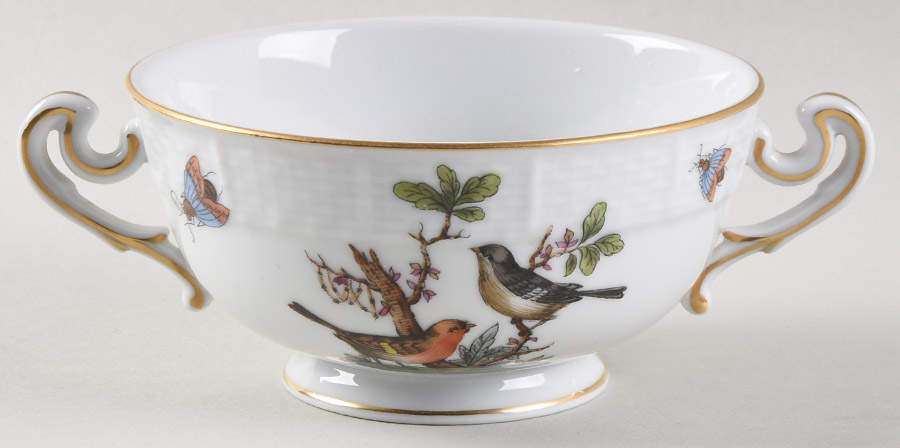 Rothschild Bird (RO) CREAM SOUP BOWL by Herend-1