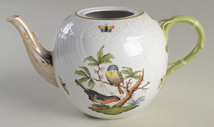 Rothschild Bird (RO) Teapot No Lid by Herend-1